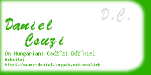 daniel csuzi business card